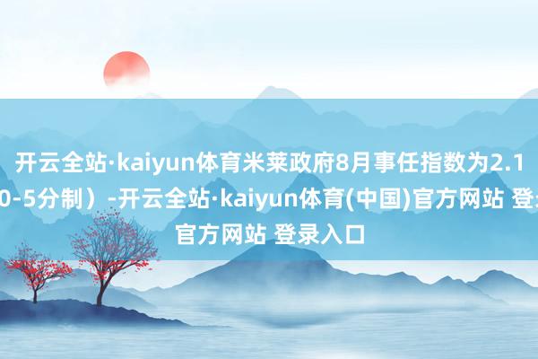 开云全站·kaiyun体育米莱政府8月事任指数为2.12分（0-5分制）-开云全站·kaiyun体育(中国)官方网站 登录入口